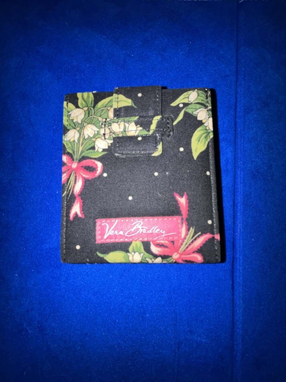 Vera Bradley Compact Travel Alarm Clock Retired "New Hope" Pink Ribbon NWT